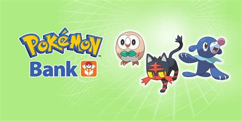 Sep 22, 2016 · View full post on Youtube. Pokémon Bank is an application for the 3DS family that originally launched with Pokémon X and Y. It allows you to deposit, store and then transfer your Pokémon from ... 